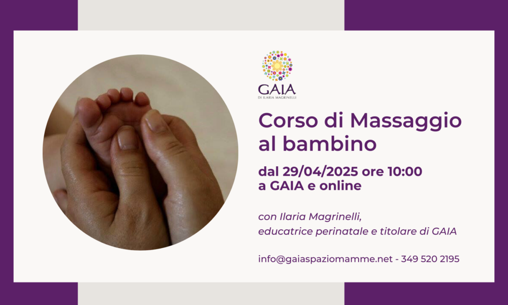 CORSO MASSAGGIO GAIA VERONA APRILE 2025